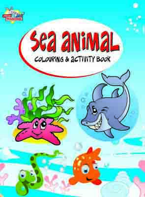 Sea Animal Colouring & Activity Book-0