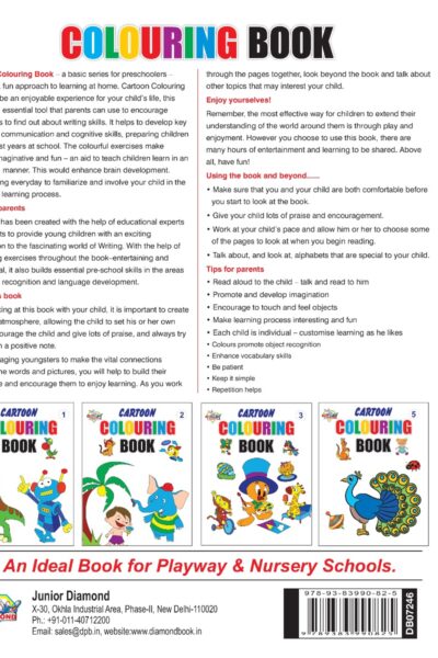 Cartoon Colouring Book 4-9100