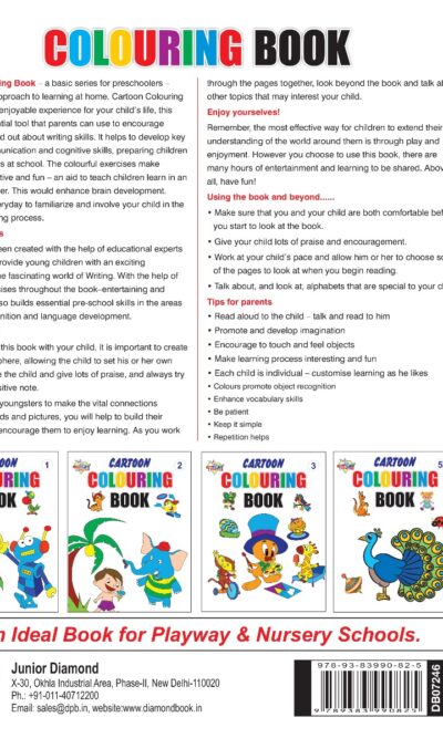 Cartoon Colouring Book 4-9100