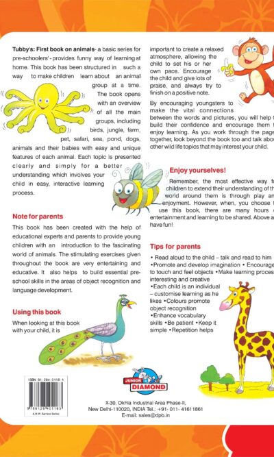 Tubby’s First Book of Animals with Colourful Interactive Activities-10561