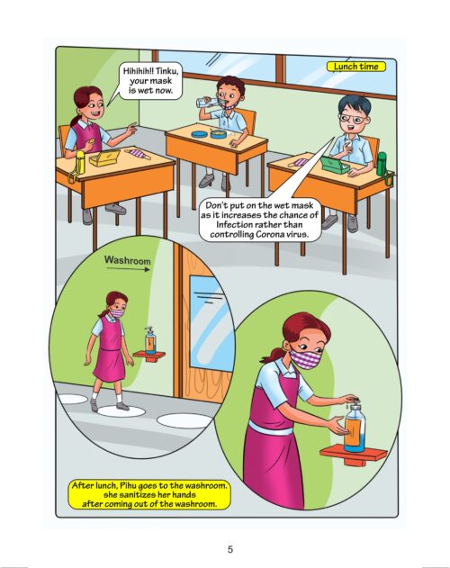 Little Chanakya : Fight Corona@School (Essential Children'S Guide For Do'S And Don'T For Back To School)-5945