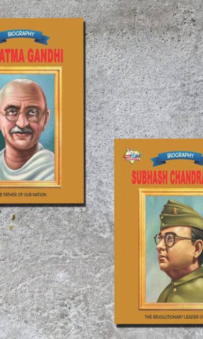 Biographies of Freedom Fighters| Set of 2 Books | Mahatma Gandhi + Subhash Chandra Bose -0