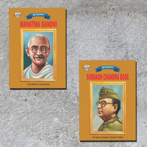 Biographies Of Freedom Fighters| Set Of 2 Books | Mahatma Gandhi + Subhash Chandra Bose -0