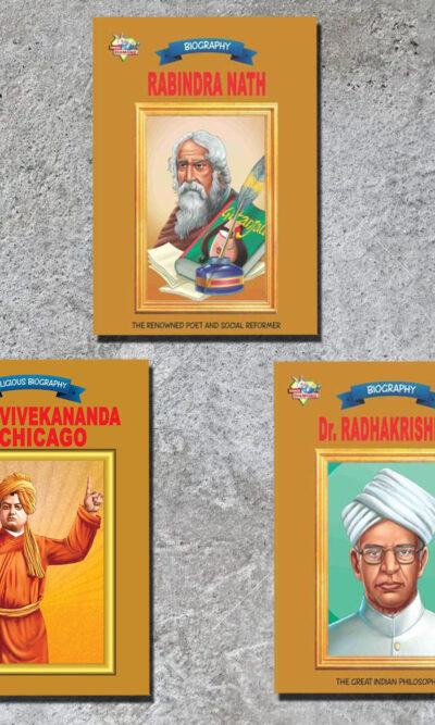 Biographies of Great Personalities | Set of 3 Books | Rabindranath Tagore + Swami Vivekananda in Chicago + Dr. Radhakrishnan-0