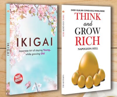 Ikigai : Japanese Art of staying Young.. While growing Old + Think And Grow Rich-0