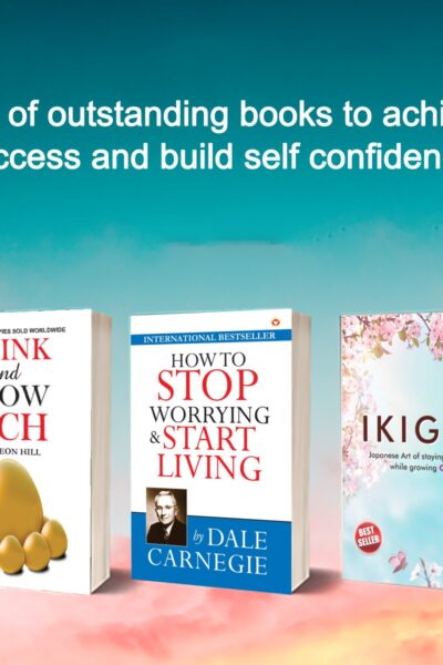 Most Popular Books for Self Help : Ikigai + How to Stop Worrying & Start Living + Think And Grow Rich-0