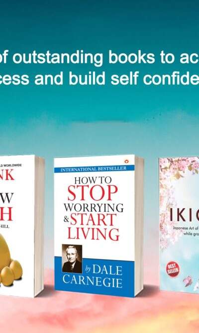 Most Popular Books for Self Help : Ikigai + How to Stop Worrying & Start Living + Think And Grow Rich-0