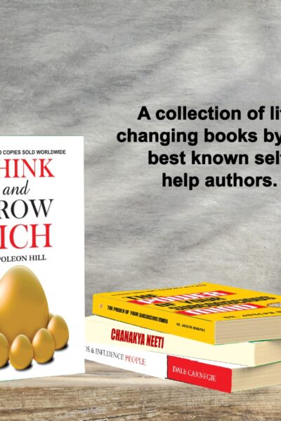 Most Popular Books for Self Help : Think And Grow Rich + The Power Of Your Subconscious Mind + Chanakya Neeti with Sutras of Chanakya Included + How to Win Friends & Influence People-7098