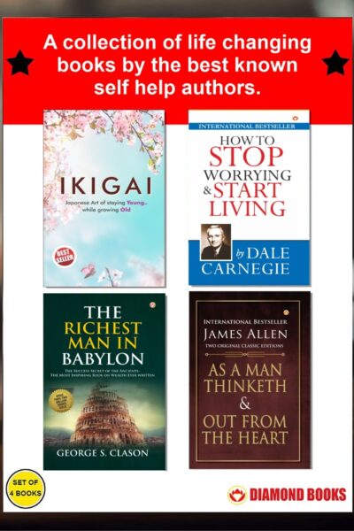 The Best Inspirational Books to Achieve Success : Ikigai + The Richest Man in Babylon + As a Man Thinketh & Out from the Heart + How to Stop Worrying & Start Living-0