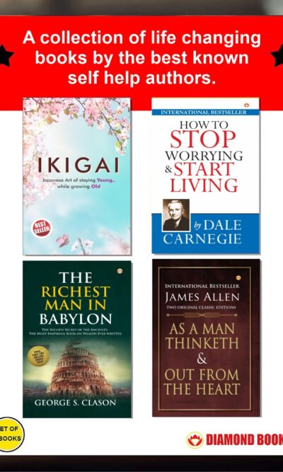 The Best Inspirational Books to Achieve Success : Ikigai + The Richest Man in Babylon + As a Man Thinketh & Out from the Heart + How to Stop Worrying & Start Living-0