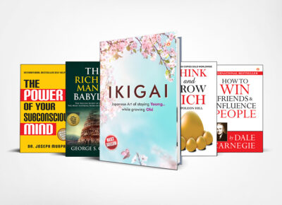 Most Popular Motivational Books for Self Development : Ikigai + The Richest Man in Babylon + Think And Grow Rich + The Power Of Your Subconscious Mind + How to Win Friends & Influence People-0