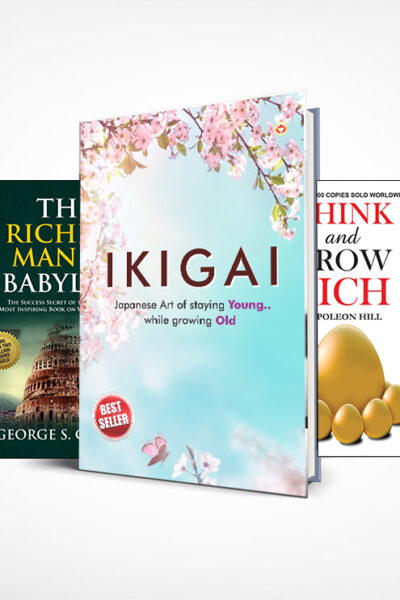 Most Popular Motivational Books for Self Development : Ikigai + The Richest Man in Babylon + Think And Grow Rich + The Power Of Your Subconscious Mind + How to Win Friends & Influence People-0