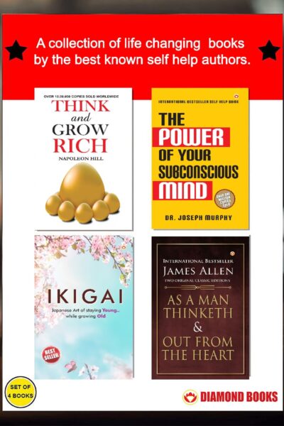 The Best Inspirational Books to Achieve Success : Ikigai + Think And Grow Rich + As a Man Thinketh & Out from the Heart + The Power Of Your Subconscious Mind-0