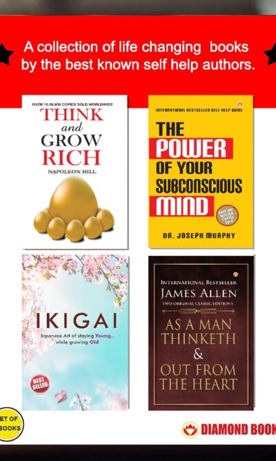 The Best Inspirational Books to Achieve Success : Ikigai + Think And Grow Rich + As a Man Thinketh & Out from the Heart + The Power Of Your Subconscious Mind-0