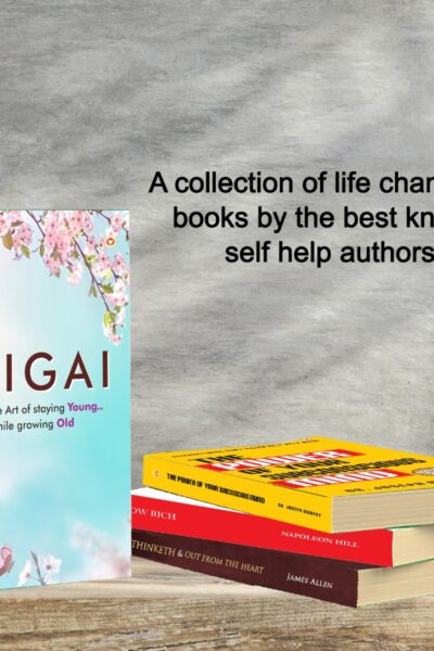 The Best Inspirational Books to Achieve Success : Ikigai + Think And Grow Rich + As a Man Thinketh & Out from the Heart + The Power Of Your Subconscious Mind-7119