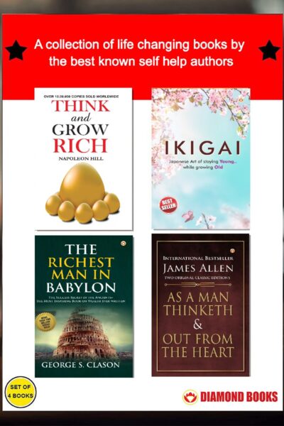 Most Popular Books for Self Help : Ikigai + The Richest Man in Babylon + As a Man Thinketh & Out from the Heart + Think And Grow Rich-0