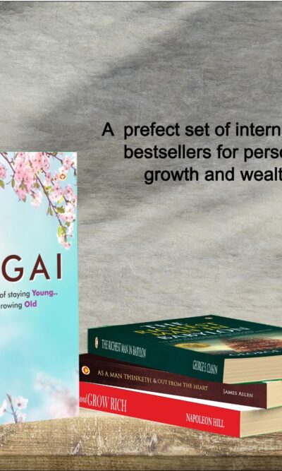 Most Popular Books for Self Help : Ikigai + The Richest Man in Babylon + As a Man Thinketh & Out from the Heart + Think And Grow Rich-7126