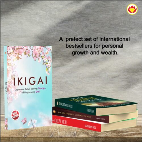 Most Popular Books For Self Help : Ikigai + The Richest Man In Babylon + As A Man Thinketh &Amp; Out From The Heart + Think And Grow Rich-7126