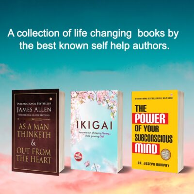 Most Popular Motivational Books for Self Development : Ikigai + As a Man Thinketh & Out from the Heart + The Power Of Your Subconscious Mind-0