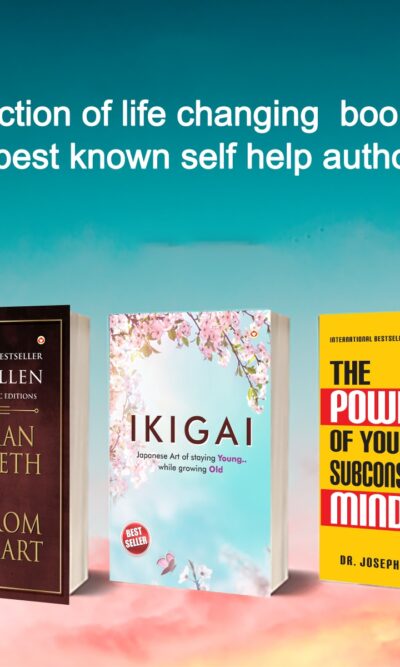 Most Popular Motivational Books for Self Development : Ikigai + As a Man Thinketh & Out from the Heart + The Power Of Your Subconscious Mind-0