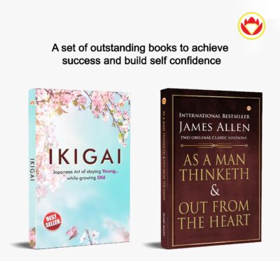 Most Popular Motivational Books for Self Development : Ikigai + As a Man Thinketh & Out from the Heart-0