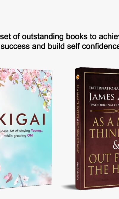 Most Popular Motivational Books for Self Development : Ikigai + As a Man Thinketh & Out from the Heart-0