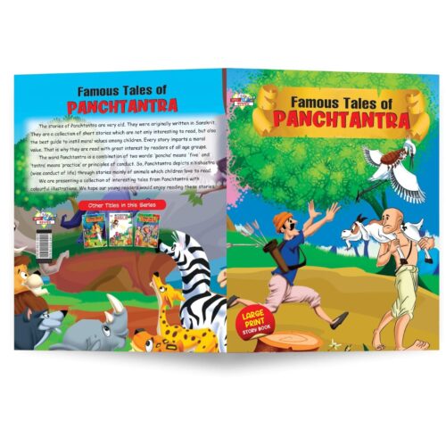 Famous Tales Of Panchatantra : Colourful Illustrated Story Book/ Story Book For Kids-10470