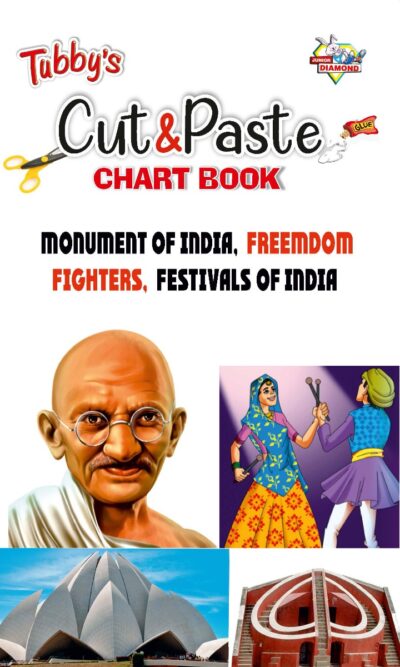 Easy Cut and Paste Activity Book for Kids | Picture Book for Kids | Monuments of India, Freedom Fighters, Festivals of India-0