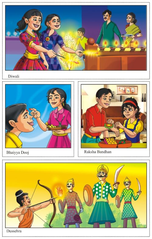 Easy Cut And Paste Activity Book For Kids | Picture Book For Kids | Monuments Of India, Freedom Fighters, Festivals Of India-9974