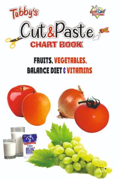 Cut and Paste Fun for Kids | Activity Book for Kids | Picture Book for Kids | Fruits, Vegetables, Balance Diet & Vitamins-0