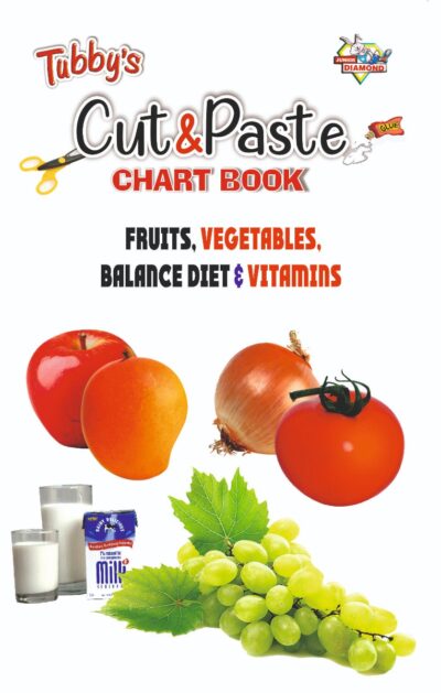 Cut and Paste Fun for Kids | Activity Book for Kids | Picture Book for Kids | Fruits, Vegetables, Balance Diet & Vitamins-0