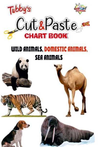 Cut and Paste Fun for Kids | Activity Book for Kids | Picture Book for Kids | Wild Animals, Domestic Animals, Sea Animals-0