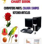 Cut and Paste Activity Book for Kids | Picture Book for Kids | Computers Parts, Colour & Shapes, Kitchen Articles-0