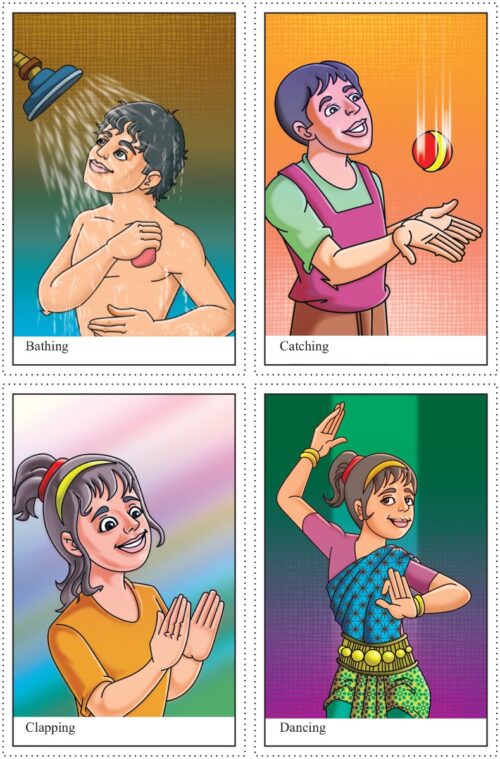 Simple Cut And Paste Activities For Young Artistis | Kids Activity Book | Picture Book For Kids | Action, Dance Of India, Clothes-9942