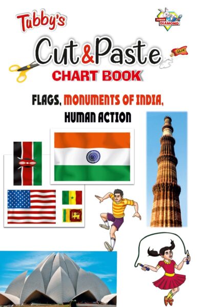 Easy Cut and Paste Activity Book for Kids | Picture Book for Kids | Flags, Monuments of India, Human Action-0