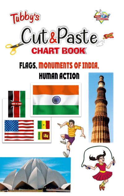 Easy Cut and Paste Activity Book for Kids | Picture Book for Kids | Flags, Monuments of India, Human Action-0