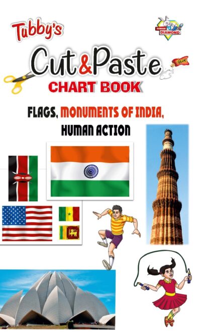 Easy Cut and Paste Activity Book for Kids | Picture Book for Kids | Flags, Monuments of India, Human Action-0