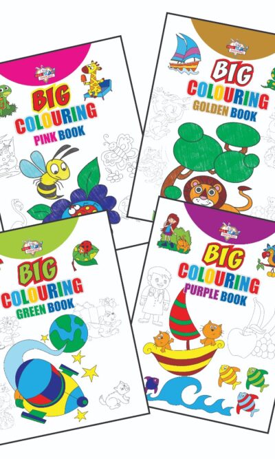 Big Colouring Books | Colouring Books for Kids | 3 to 9 Years old Kids | Best Colouring, Painting, and Art Book for Children| Set of 4 Books-0