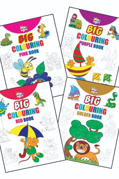 Big Colouring Books | Colouring Books for Kids | 3 to 9 Years old Kids | Best Colouring, Painting, and Art Book for Children| Set of 4 Books-0