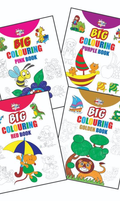 Big Colouring Books | Colouring Books for Kids | 3 to 9 Years old Kids | Best Colouring, Painting, and Art Book for Children| Set of 4 Books-0