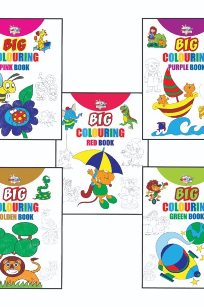 Big Colouring Books | Colouring Books for Kids | 3 to 9 Years old Kids | Best Colouring, Painting, and Art Book for Children| Set of 5 Books-0