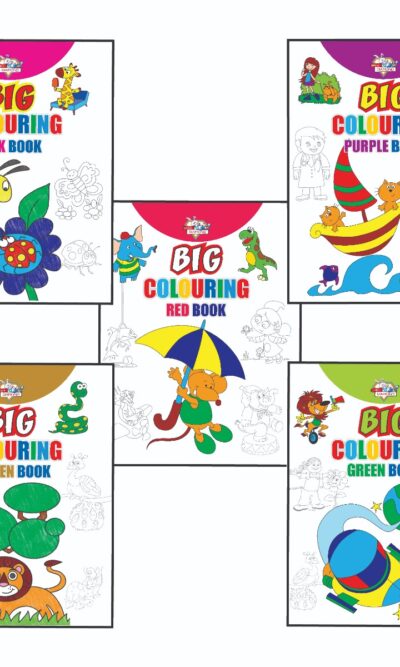 Big Colouring Books | Colouring Books for Kids | 3 to 9 Years old Kids | Best Colouring, Painting, and Art Book for Children| Set of 5 Books-0