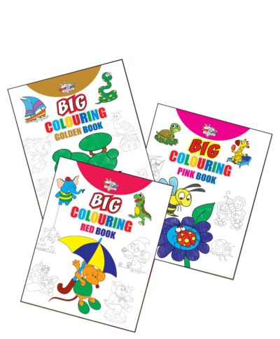 Big Colouring Books | Colouring Books for Kids | 3 to 9 Years old Kids | Best Colouring, Painting, and Art Book for Children| Set of 3 Books-11679