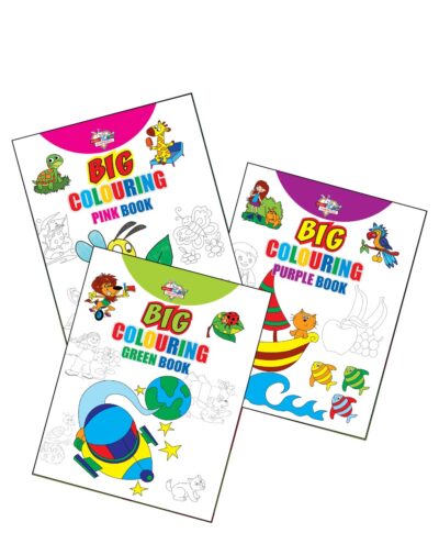 Big Colouring Books | Colouring Books for Kids | 3 to 9 Years old Kids | Best Colouring, Painting, and Art Book for Children| Set of 3 Books-11686