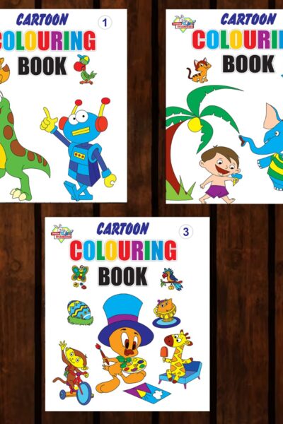 Cartoon Colouring Books | Colouring Books for Kids | 2 to 7 Years Old Kids | Best Drawing, Colouring, Painting for Children | Set of 3 Books-0