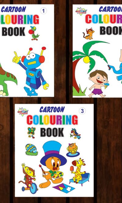 Cartoon Colouring Books | Colouring Books for Kids | 2 to 7 Years Old Kids | Best Drawing, Colouring, Painting for Children | Set of 3 Books-0