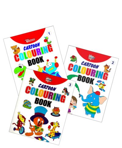 Cartoon Colouring Books | Colouring Books for Kids | 2 to 7 Years Old Kids | Best Drawing, Colouring, Painting for Children | Set of 3 Books-9373