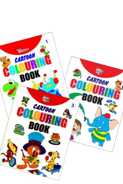 Cartoon Colouring Books | Colouring Books for Kids | 2 to 7 Years Old Kids | Best Drawing, Colouring, Painting for Children | Set of 3 Books-9373