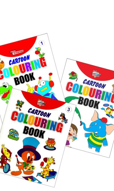 Cartoon Colouring Books | Colouring Books for Kids | 2 to 7 Years Old Kids | Best Drawing, Colouring, Painting for Children | Set of 3 Books-9373