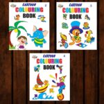 Cartoon Colouring Books | Colouring Books for Kids | 2 to 7 Years Old Kids | Best Drawing, Colouring, Painting for Children | Set of 3 Books-0